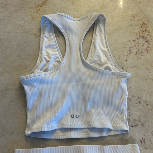 ALO Yoga White Athletic Shorts - Picture 6 of 6